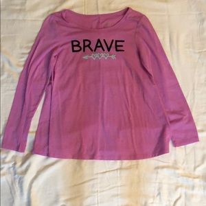 Justice Purple BRAVE top